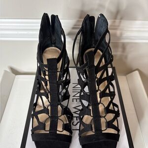 Nine West Women's Black Strappy Heels